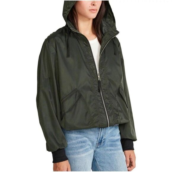 BB Dakota Green Windbreaker Anorak Hoodie Size XL - Picture 7 of 14